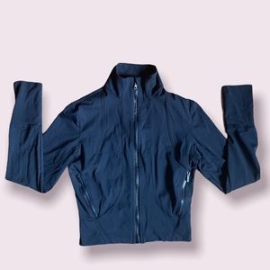 Halara Mock Neck Zip Up Thumb Hole Sports Top